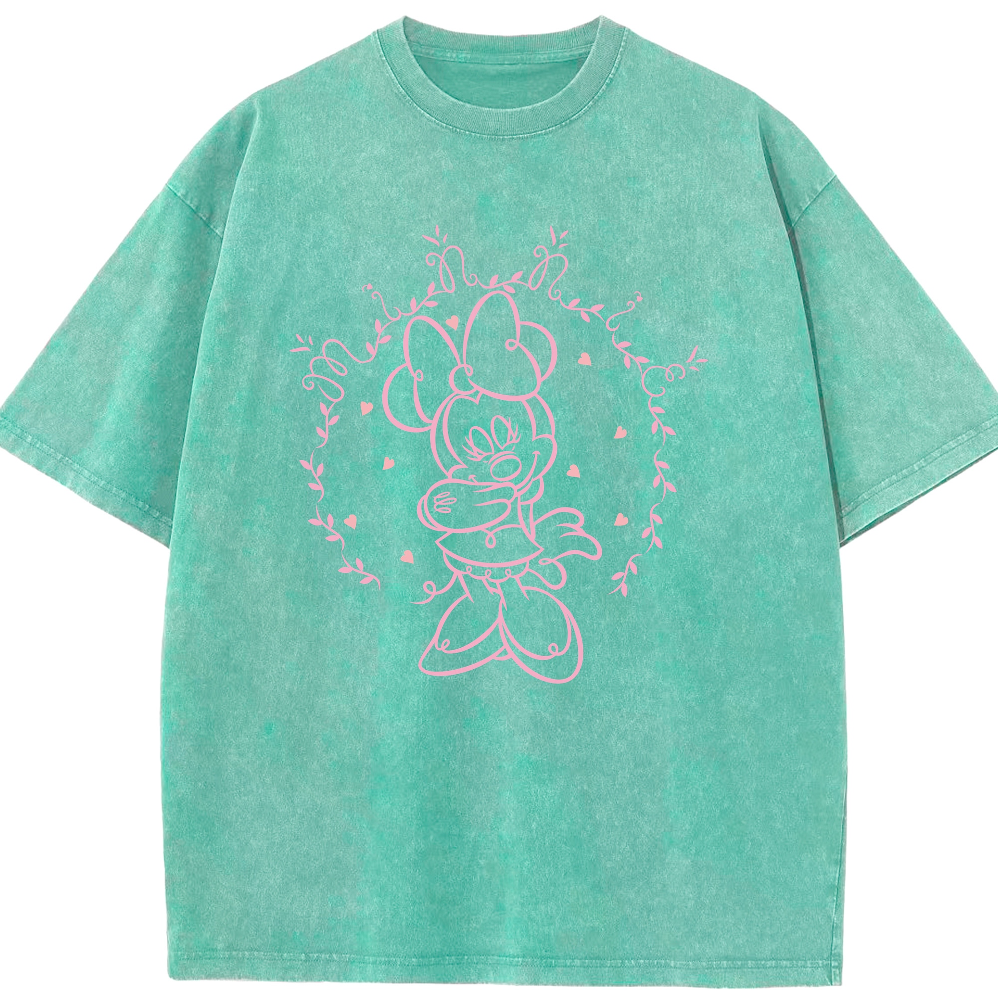 （画像用） ミッキーマウス Mickey Mouse 綿100% ヴィンテージ風 半袖Tシャツ（フロントプリント）